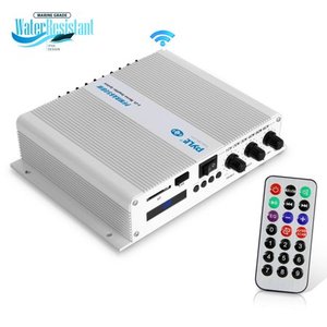 lot 1309 image: Pyle PFMRA650BW.5 - 6-Ch. Bluetooth Marine Amplifier, 600 Watt MISSING REMOTE