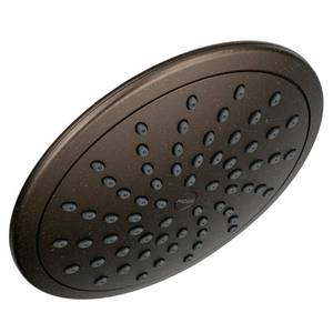 lot 1401 image: Moen Oil Rubbed Bronze One-Function 8 Diameter Spray Head Eco-Performance Rainshower