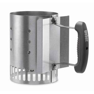 lot 1454 image: Weber - Compact Rapidfire Chimney Starter - Silver DAMAGED