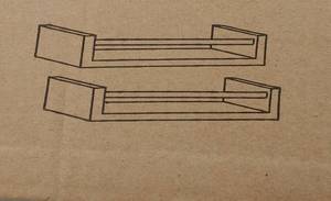 lot 1460 image: 2 Elba Series Shelves, white 16