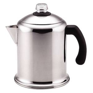 lot 1476 image: Farberware - Classic Series Yosemite 8-Cup Stovetop Percolator - Stainless Steel