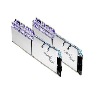 lot 1509 image: 16GB G.Skill DDR4 Trident Z Royal Silver 3200Mhz PC4-25600 CL16 1.35V Dual Channel Kit (2x8GB)