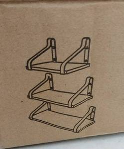 lot 1521 image: Halter Wall Mounted Shelf Set HALCFWS301VI