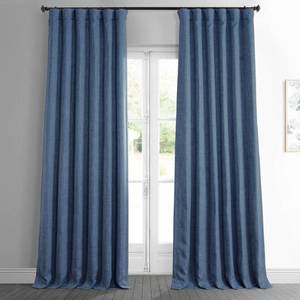 lot 60943 image: Faux Linen 50 x 120 Blackout Curtain Panel