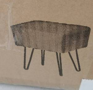 lot 60946 image: MXFurhawa Foot Stool, Gray USED