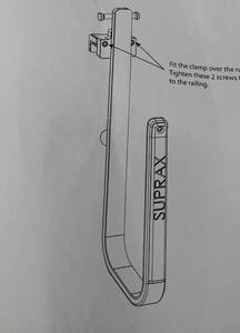 lot 60950 image: Suprax Stand up Paddleboard Clamp to rail