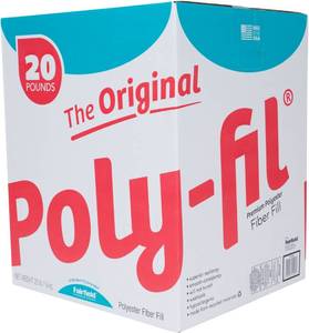 lot 60959 image: Poly-Fil Premium 100% Polyester Fiberfill, 20 lb. Box