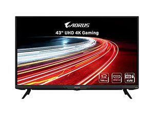 lot 26941 image: AORUS FV43U 43 144Hz 2160p HBR3, NVIDIA G-SYNC Compatible, Exclusive Built-in ANC, 3840x2160 Display, 1ms Response Time, HDR, 96% DCI-P3, 1x DisplayPort 1.4, 2X HDMI 2.1, 2X USB 3.0, 1x USB C