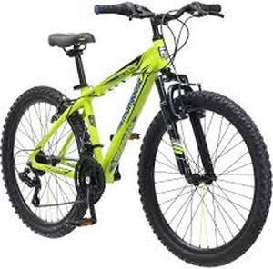 lot 26949 image: Mongoose Inertia Green Kids Bike (Chain Loose)