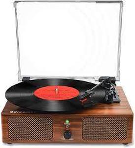 lot 26958 image: Udreamwr Vinyl Record Player Phonograph 3 Speed Vintage
