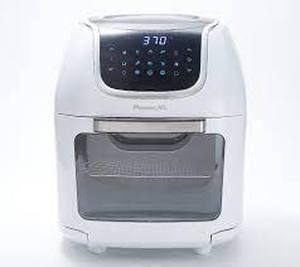 lot 38200 image: PowerXL 1700W 10-qt Vortex Air Fryer Pro Oven w Presets & Accessories-Refurbished- Retail$79.98