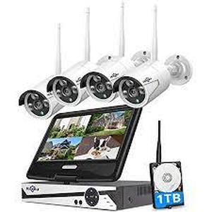 lot 38203 image: hiseeu wireless nor kit monitor ip camera nor kit