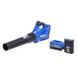 lot 38220 image: Kobalt 1130007 40v Max Cordless Blower Kit- Battery & Charger Included. New.