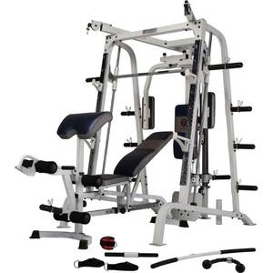 lot 4950 image: Marcy Deluxe Diamond Elite Smith Cage Home Workout Machine