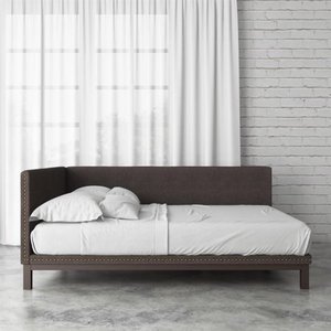 lot 4955 image: DHP Mid Century Upholstered Modern Daybed
