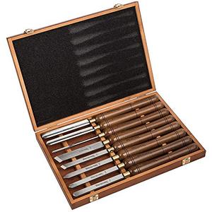 lot 5001 image: IMOTECHOM HSS Wood Turning Tools Lathe Chisel Set
