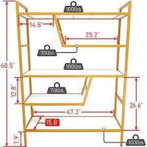 lot 4957 image: Teraves 5 Tier Adjustavle Shelf