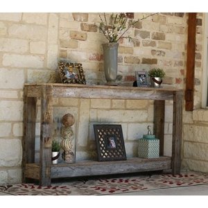 lot 9715 image: Farmhouse Sofa Table- Retail$278.49