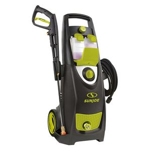 lot 9689 image: Sun Joe SPX3000-MAX Electric Pressure Washer, 2800-PSI MAX, 1.30 GPM, High Performance Brushless Induction Motor - Green &amp Black