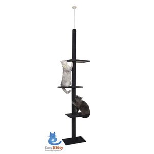 lot 9701 image: Cat Craft Cat Tree & Scratching Post Tower, Gray, 90 in