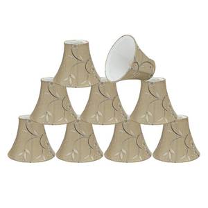 lot 9726 image: Aspen Creative Corporation 6 in. x 5 in. Light Gold Bell Lamp Shade (9-Pack)