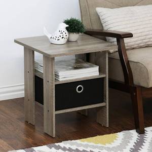 lot 9746 image: Furinno Andrey End Table Night Stand with Bin Drawer, Multiple Colors