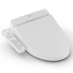 lot 9748 image: TOTO WASHLET C100 Electronic Bidet Toilet Seat with PreMist, Elongated, Cotton White - Retail$440.18