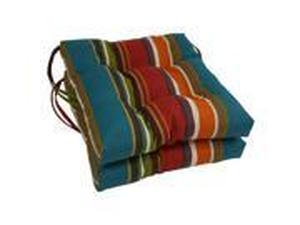 lot 9776 image: Blazing Needles 16-inch IndoorOutdoor Chair Cushion (Set of 2) - 16 x 16