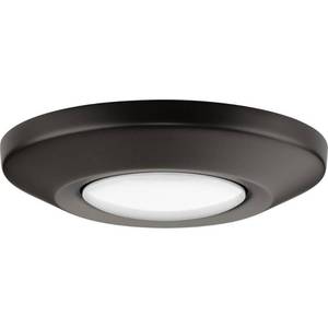 lot 9792 image: Progress Lighting Intrinsic 1-Light Antique Bronze Modern Flush Mount Light