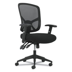 lot 9869 image: Hon Company 1-twenty-one High-back Task Chair, Supports Up To 250 Lbs., Black Seatblack Back, Black Base