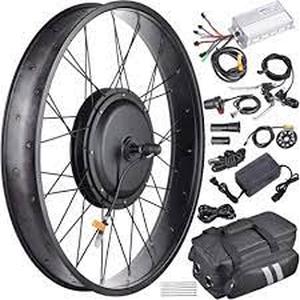 lot 9694 image: 23 Inch Electric Front Bicycle Wheel With Brake