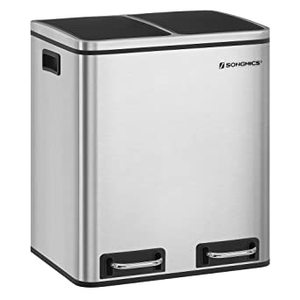 lot 9700 image: Songmics Dual Trash Can