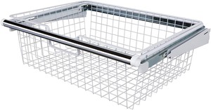 lot 9722 image: Rubbermaid FastTrack Closet Sliding Wire Storage