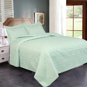 lot 9737 image: JML Quilt Set Queen Turquoise