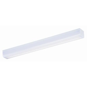 lot 9783 image: 24 inch Connectable LED Hard Wired Utility Strip Light 1000 Lumens - 24-in W x 2-in H x 2.5-in D