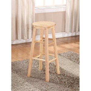 lot 9842 image: Linon Barstool 12x12x29, Light Wood