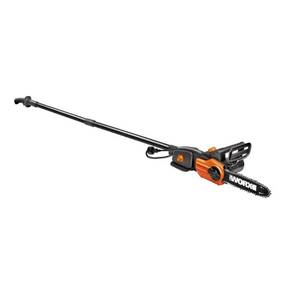 lot 644 image: Worx WG309, 8 Amp 10-inch Corded Electric Pole Saw & Chainsaw with Auto-Tension