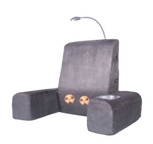 lot 651 image: Carepeutic Back Rest Bed Lounger with Heated Shiatsu Massage