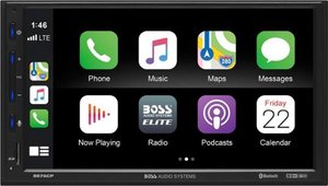lot 661 image: BOSS Audio - Audio Systems Elite BE7ACP CarPlay & Android Auto Double Din Car Radio with 7 in LCD