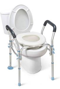 lot 671 image: OasisSpace Stand Alone Raised Toilet Seat
