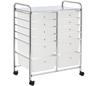 lot 640 image: Whitmor 6049-8516-Bb 12 Drawer Storage Cart - All