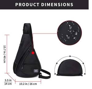 lot 660 image: Mygreen Crossbody Sling Backpack Travel Hiking Chest Bag