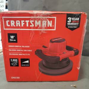 lot 1748 image: CRAFTSMAN CORDED ORBITAL POLISHER 10 254MM CMEE100