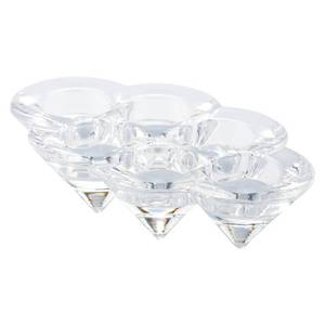 lot 1787 image: Single Candle Holder Diamond Star, Silver