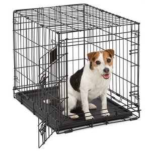 lot 1798 image: MidWest LifeStages Single Door Dog Crate, 24