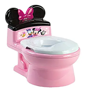 lot 1565 image: The First Years Disney ImaginAction Minnie Mouse 2-in-1 Potty Training Toilet, Toddler Toilet and Training Seat