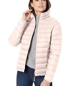 lot 1639 image: Essentials Womens Water Resistant Packable Puffer Jacket,light Pink, Medium