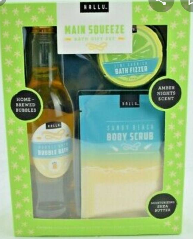 lot 60055 image: HALLU MAIN SQUEEZE BATH GIFT SET