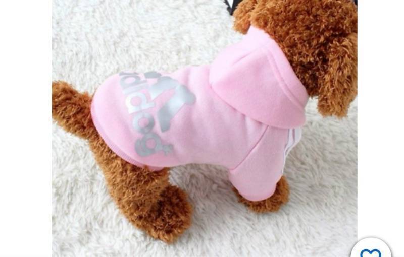 lot 90099 image: Cute Pet Dog Puppy Clothes Jumper Cotton Hooded Sweatshirt For Small Medium Dogs