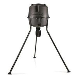lot 1865 image: Moultrie 13281 30 Gallon Drum Directional Tripod Fish & Deer Feeder with Timer